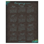 2010 Calendar floral blue green brown flyer