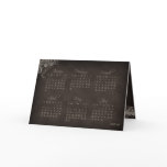 2010 Calendar Floral Greeting Card Beige Brown