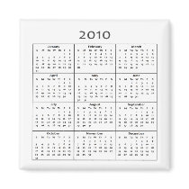 2010 Calendar Magnet