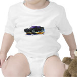 2010 Camaro Black-White Car Baby Bodysuits