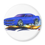 2010 Camaro Blue Car Refrigerator Magnets