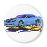 2010 Camaro Lt Blue-Black Car Refrigerator Magnets