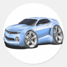 2010 Camaro Lt Blue Car Sticker