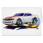 2010 Camaro White-Orange Car Card