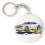 2010 Camaro White-Orange Car Key Chain