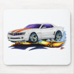 2010 Camaro White-Orange Car Mousepads