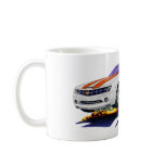 2010 Camaro White-Orange Car Coffee Mugs