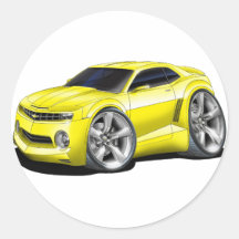 2010 Camaro Yellow car Sticker