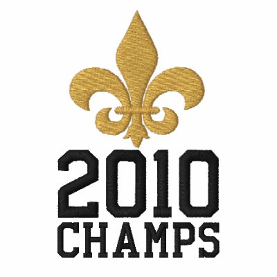 2010 Champs Fleur De Lis Embroidered Polo Shirt by cowboyannie