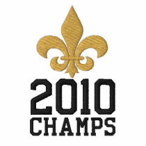 2010 Champs Fleur De Lis Embroidered Polo Shirt