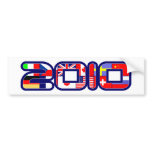 2010 Country FLAGS bumper stickers