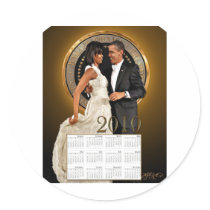 2010 Dance Calendar Round Sticker