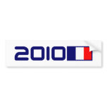 2010 France FLAG Bumper Sticker