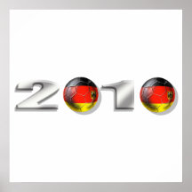 2010 german soccer balll logo poster