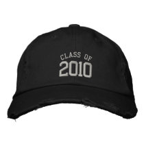 2010 graduation cap in black baseball cap