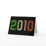 2010 Italy flag Italian New Year and sports gear cards