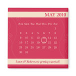 2010 May Calendar Save the Date Magnet