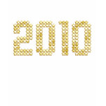 2010 New Years gold stars New Year Gifts T Shirts