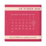 2010 October Calendar Save the Date Magnet