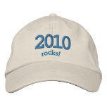 2010 rocks! embroidered hats