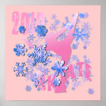 2010 skaters ice skating poster print