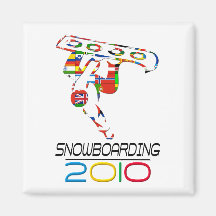 2010: Snowboarding Magnets
