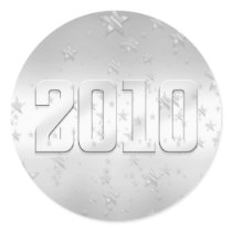 2010 stars silver 2010 gifts and 2010 Tees Sticker