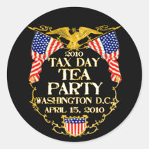 2010 Tax Day Tea Party Stickers