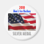 2010 USA Men's Ice Hockey - Silver Medal Fridge Magnet