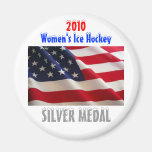 2010 USA Women's Ice Hockey - Silver Medal Fridge Magnet