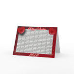 2010 valentines Card