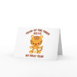 2010 Year of The Tiger Baby Greeting Card