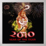 2010 Year of the Tiger Black Poster