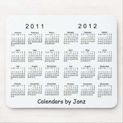 2011-2012 Calendar Mousepad