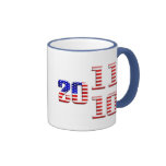 2011 american USA flag New Year's party Mug
