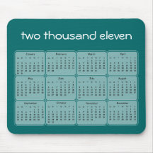 2011 Basic Calendar Mousepad