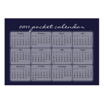 2011 Beach Vacation Pocket Calendars
