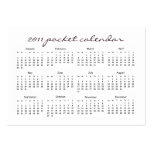 2011 Berry Delight Pocket Calendars business cards