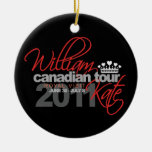 2011 Canadian Tour - William & Kate Wedding Ornament