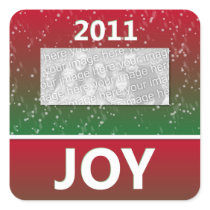2011 Christmas Joy Snow Personalised Photo
