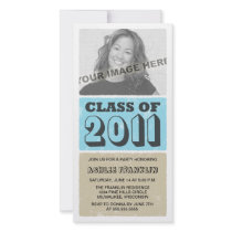 2011 Colour Block Graduation Party Invitations