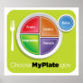 2011 Food Pyramid Choose My Plate poster