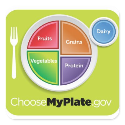 2011 Food Pyramid Choose My Plate sticker by afterschoolspecial