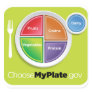 2011 Food Pyramid Choose My Plate sticker