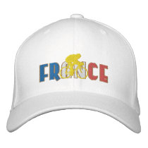 2011 France cycling cap Gold outline Embroidered Baseball Caps