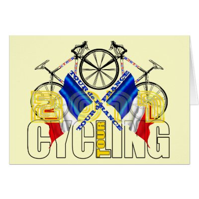 2011 French Cycling Tour Greeting Card by Funkart