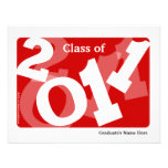 2011 Fun Red Collage Graduation Announcement