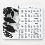 2011 Leaves Border Calendar Mousepad