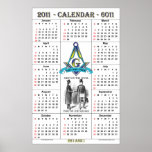 2011 Masonic Calendar posters