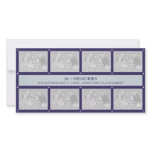2011 Memories New Year Collage Blue Customized Photo Card